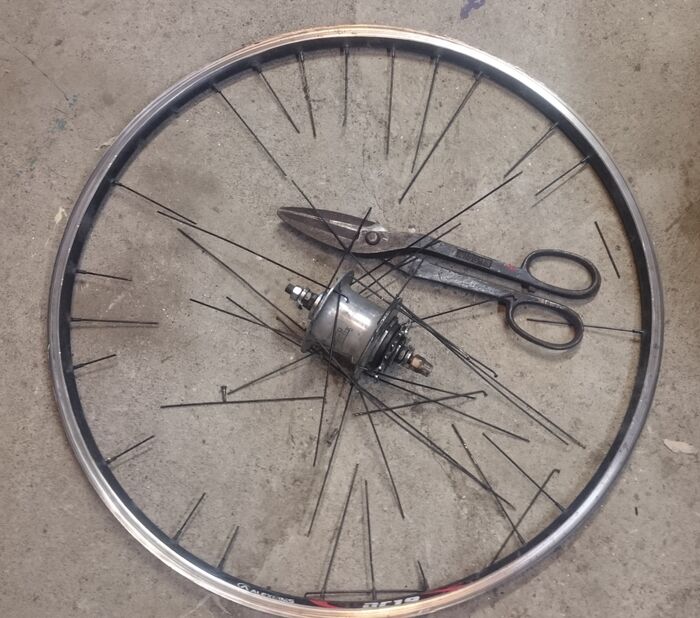 Time to build a new wheel for my city bike. The rim had worn thin and cracked. The spokes were not the right length for the new wheel, so...