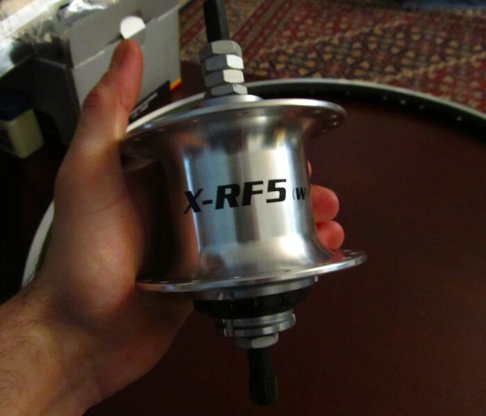 The hub (internally-geared), all cleaned up