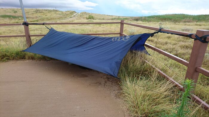 Camping at Grulla National Wildlife Reserve in NM. There was a terrible storm.