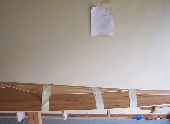 The deck has been stripped but not glassed yet.