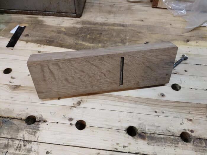I took a Japanese woodworking course during IAP at MIT and made this Japanese-style plane (kanna)